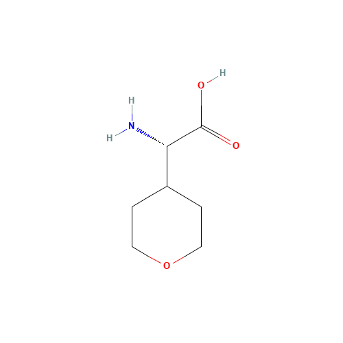 L-4'-TETRAHYDROPYRANYLGLYCINE (CAS: 811842-25-8) - Chemical Structure and Molecular Formula 
