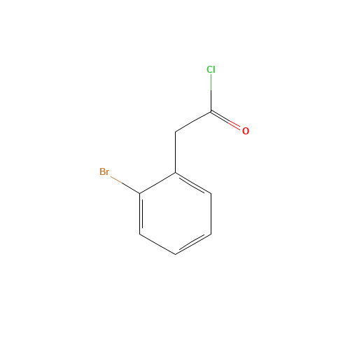 2-BROMOPHENYLACETYL CHLORIDE (CAS: 55116-09-1) - Chemical Structure and Molecular Formula 