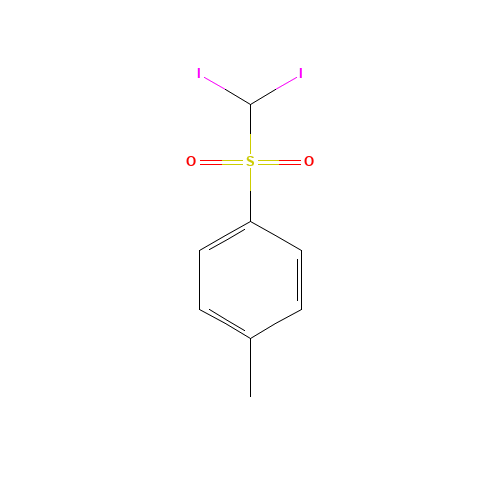 Tolyl diiodomethyl sulfone (CAS: 20018-09-1) - Chemical Structure and Molecular Formula 