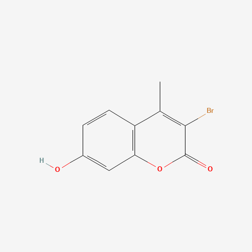 3-BROMO-7-HYDROXY-4-METHYLCHROMEN-2-ONE chemical structure 3-BROMO-7-HYDROXY-4-METHYLCHROMEN-2-ONE (CAS: 55977-10-1) - Chemical Structure and Molecular Formula