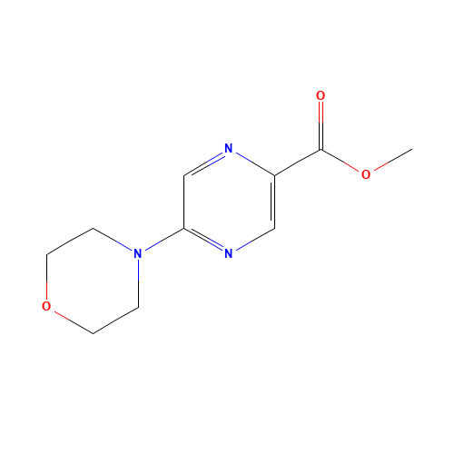 METHYL 5-(4-MORPHOLINYL)-2-PYRAZINECARBOXYLATE (CAS: 1017604-09-9) - Chemical Structure and Molecular Formula 
