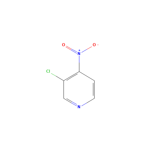 3-CHLORO-4-NITROPYRIDINE (CAS: 13194-60-0) - Chemical Structure and Molecular Formula 