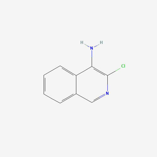 3-CHLORO-4-ISOQUINOLINAMINE (CAS: 342899-38-1) - Chemical Structure and Molecular Formula 
