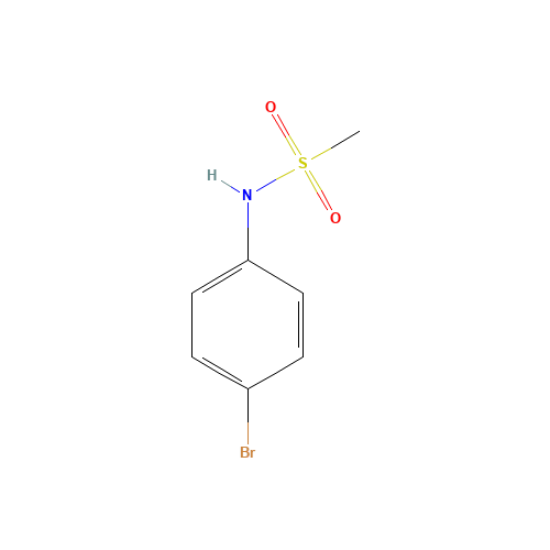 N-(4-BROMOPHENYL)METHANESULFONAMIDE (CAS: 4284-50-8) - Chemical Structure and Molecular Formula 