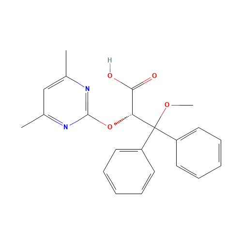 Ambrisentan (CAS: 177036-94-1) - Chemical Structure and Molecular Formula 