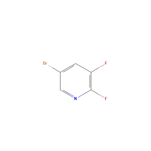 5-BROMO-2,3-DIFLUOROPYRIDINE (CAS: 89402-44-8) - Chemical Structure and Molecular Formula 