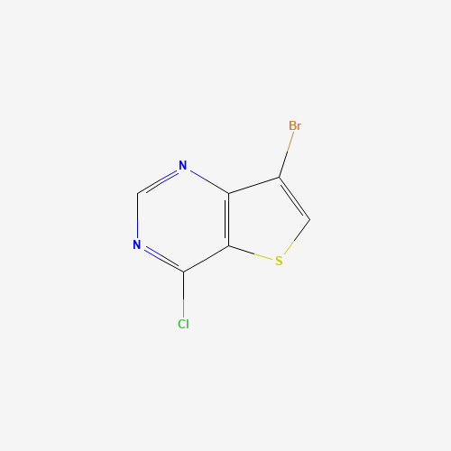 7-BROMO-4-CHLOROTHIENO[3,2-D]PYRIMIDINE (CAS: 31169-27-4) - Chemical Structure and Molecular Formula 