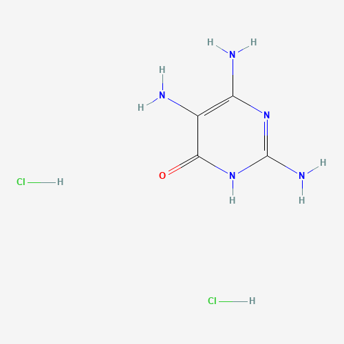 2,4,5-TRIAMINO-6-PYRIMIDINOL DIHYDROCHLORIDE (CAS: 51324-37-9) - Chemical Structure and Molecular Formula 