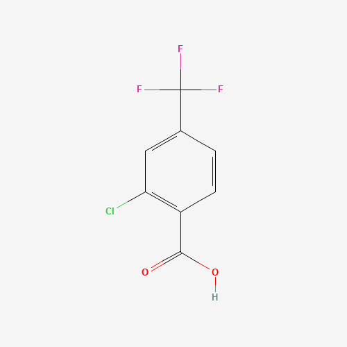 2-Chloro-4-trifluoromethylbenzoic acid (CAS: 23228-45-7) - Chemical Structure and Molecular Formula 