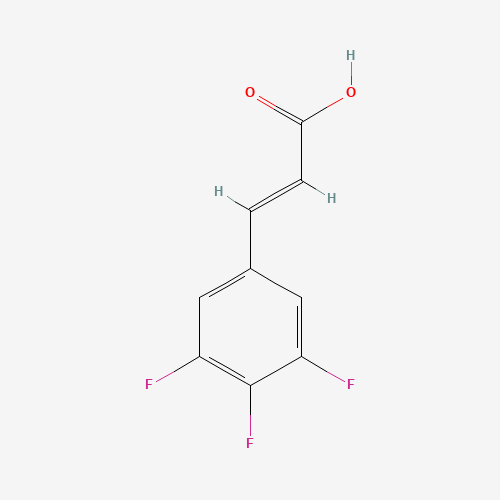 3,4,5-TRIFLUOROCINNAMIC ACID (CAS: 152152-19-7) - Chemical Structure and Molecular Formula 