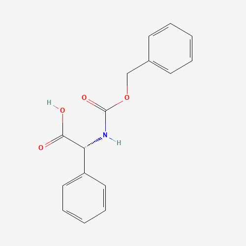 Z-D-PHG-OH (CAS: 17609-52-8) - Chemical Structure and Molecular Formula 