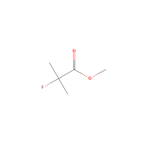 METHYL 2-FLUORO-2-METHYLPROPIONATE (CAS: 338-76-1) - Chemical Structure and Molecular Formula 