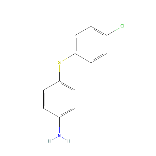 4-AMINO-4'-CHLORO DIPHENYL SULFIDE (CAS: 32631-29-1) - Chemical Structure and Molecular Formula 