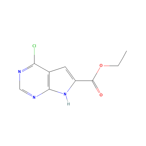 1H-Pyrrolo[2,3-d]pyrimidine-6-carboxylic acid,4-chloro-,ethyl ester (CAS: 187725-00-4) - Related Chemical Product