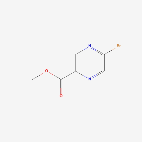 METHYL 5-BROMOPYRAZINE-2-CARBOXYLATE (CAS: 210037-58-4) - Chemical Structure and Molecular Formula 