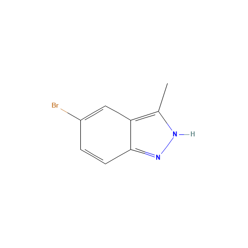 5-BROMO-3-METHYL-1H-INDAZOLE (CAS: 552331-16-5) - Chemical Structure and Molecular Formula 