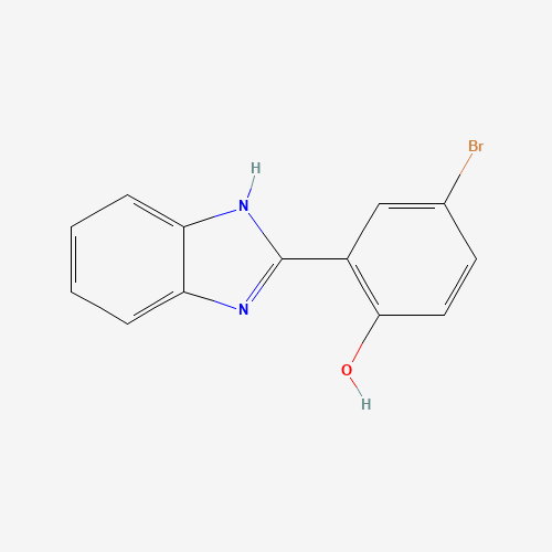 2-(1H-BENZIMIDAZOL-2-YL)-4-BROMOPHENOL (CAS: 62871-28-7) - Chemical Structure and Molecular Formula 