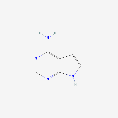 4-Amino-7H-pyrrolo[2,3-d]pyrimidine (CAS: 1500-85-2) - Chemical Structure and Molecular Formula 