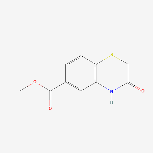 Methyl 3-oxo-3,4-dihydro-2H-1,4-benzothiazine-6-carboxylate (CAS: 188614-01-9) - Chemical Structure and Molecular Formula 