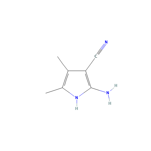 2-Amino-3-cyano-4,5-dimethylpyrrole (CAS: 21392-51-8) - Chemical Structure and Molecular Formula 
