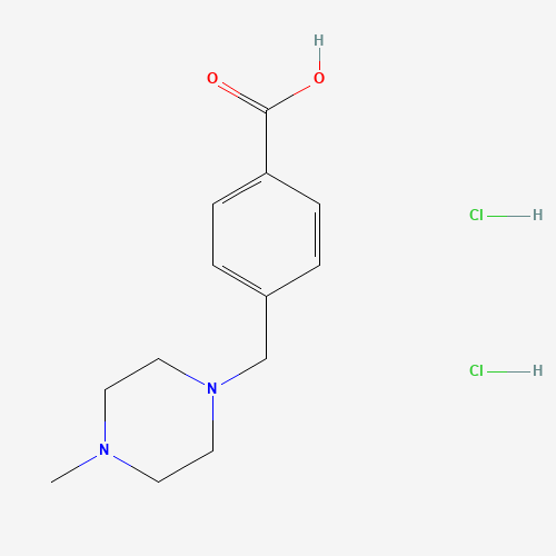 4-[(4-Methylpiperazin-1-yl)methyl]benzoic acid dihydrochloride (CAS: 106261-49-8) - Chemical Structure and Molecular Formula 