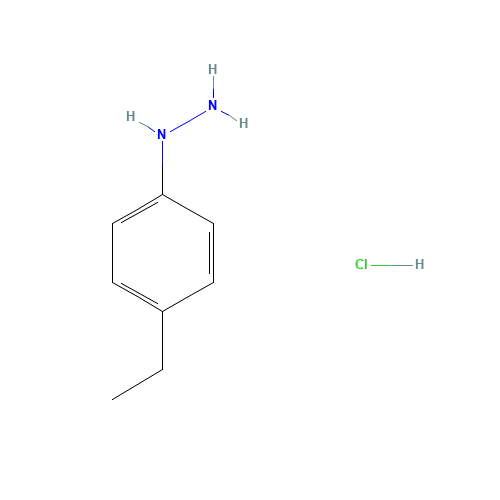 4-Ethylphenylhydrazine hydrochloride (CAS: 53661-18-0) - Chemical Structure and Molecular Formula 