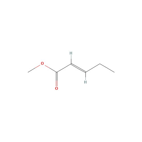 METHYL 2-PENTENOATE (CAS: 818-59-7) - Chemical Structure and Molecular Formula 