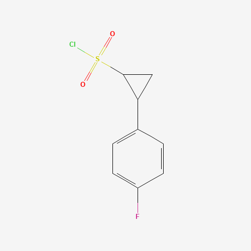 2-(4-FLUORO-PHENYL)-CYCLOPROPANESULFONYL CHLORIDE (CAS: 127636-15-5) - Chemical Structure and Molecular Formula 