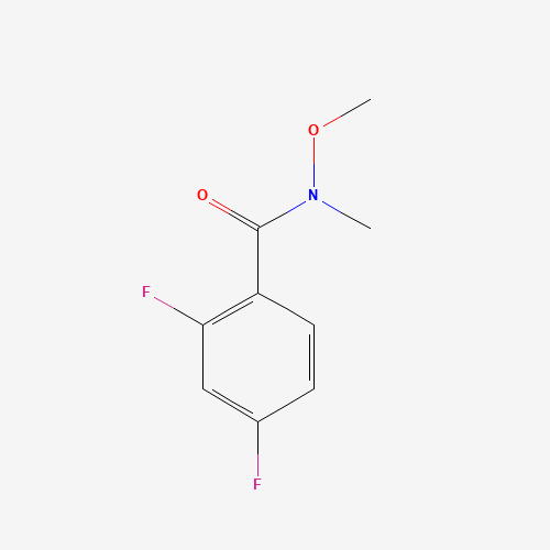 2,4-DIFLUORO-N-METHOXY-N-METHYLBENZAMIDE (CAS: 198967-25-8) - Chemical Structure and Molecular Formula 