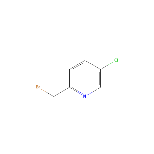 Pyridine,2-(bromomethyl)-5-chloro-(9CI) (CAS: 605681-01-4) - Chemical Structure and Molecular Formula 