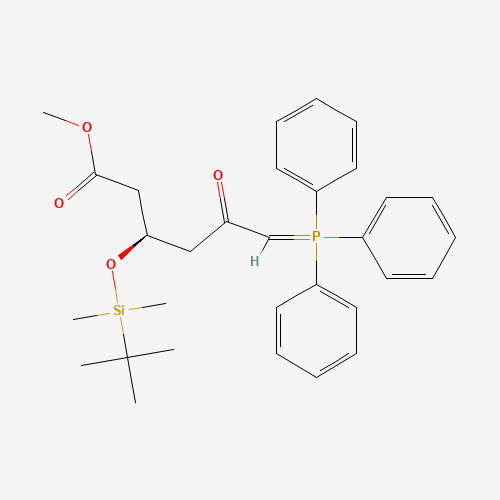 Methyl (3R)-3-(tert-butyldimethylsilylox... (CAS: 147118-35-2) - Chemical Structure and Molecular Formula 