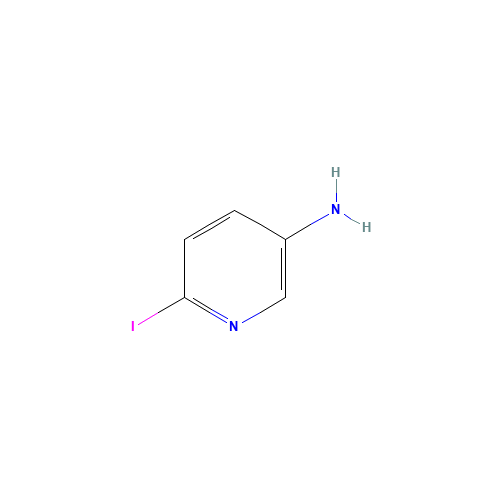 5-AMINO-2-IODOPYRIDINE (CAS: 29958-12-1) - Chemical Structure and Molecular Formula 