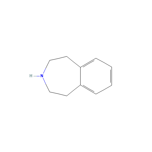 2,3,4,5-TETRAHYDRO-1H-BENZO[D]AZEPINE (CAS: 4424-20-8) - Chemical Structure and Molecular Formula 