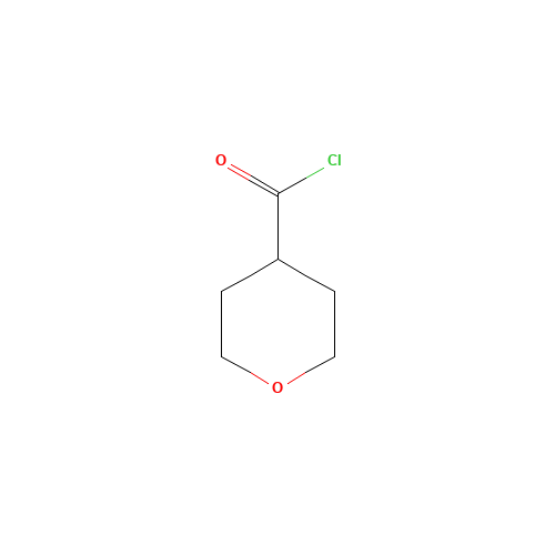 Tetrahydro-2H-pyran-4-carbonyl chloride (CAS: 40191-32-0) - Chemical Structure and Molecular Formula 