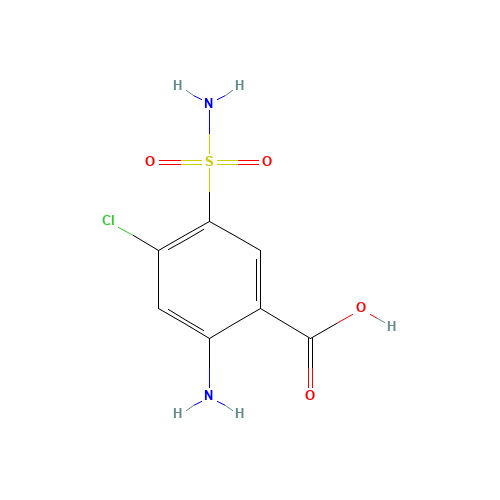 4-Chloro-5-sulfamoylanthranilic Acid (CAS: 3086-91-7) - Related Chemical Product