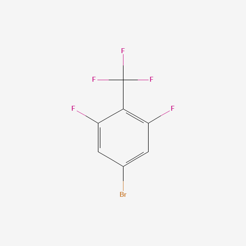 3,5-DIFLUORO-4-(TRIFLUOROMETHYL)BROMOBEN... (CAS: 156243-64-0) - Chemical Structure and Molecular Formula 