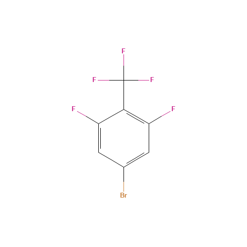 3,5-DIFLUORO-4-(TRIFLUOROMETHYL)BROMOBEN... (CAS: 156243-64-0) - Chemical Structure and Molecular Formula 