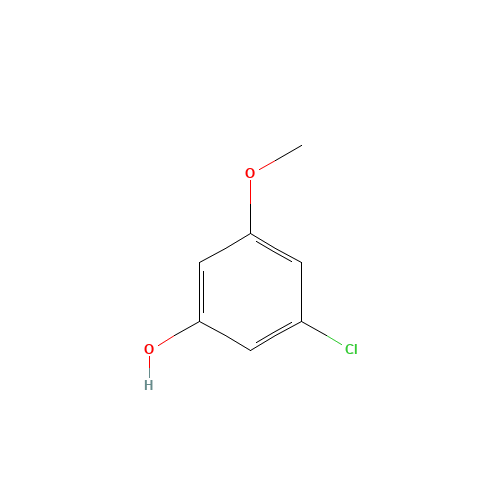 3-chloro-5-methoxyphenol (CAS: 65262-96-6) - Chemical Structure and Molecular Formula 
