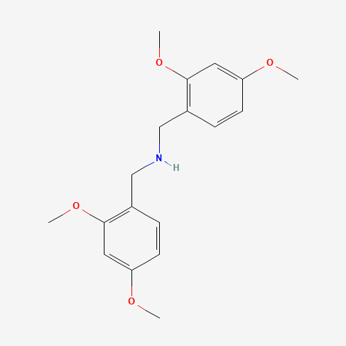 BIS(2,4-DIMETHOXYBENZYL)AMINE (CAS: 20781-23-1) - Chemical Structure and Molecular Formula 