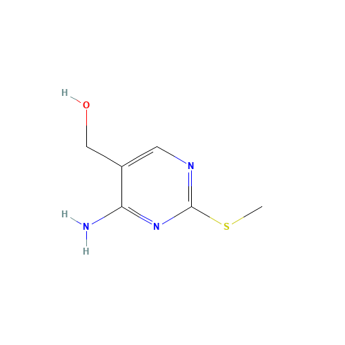 (4-AMINO-2-(METHYLTHIO)PYRIMIDIN-5-YL)ME... (CAS: 588-36-3) - Chemical Structure and Molecular Formula 