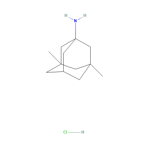 Memantine hydrochloride (CAS: 41100-52-1) - Chemical Structure and Molecular Formula 