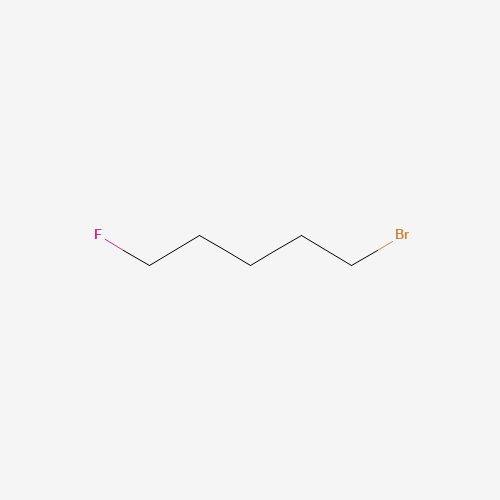 1-BROMO-5-FLUOROPENTANE (CAS: 407-97-6) - Chemical Structure and Molecular Formula 