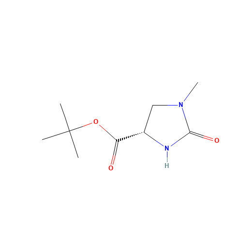 TERT-BUTYL(4S)-1-METHYL-2-OXOIMIDAZOLIDI... (CAS: 83056-79-5) - Chemical Structure and Molecular Formula 