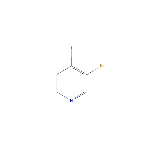 3-Bromo-4-Iodopyridine (CAS: 89167-19-1) - Chemical Structure and Molecular Formula 