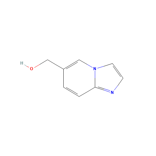 6-(Hydroxymethyl)imidazo[1,2-a]pyridine (CAS: 132213-07-1) - Chemical Structure and Molecular Formula 