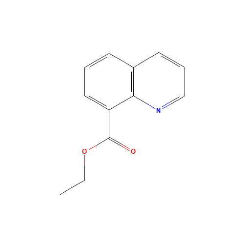 Ethyl quinoline-8-carboxylate (CAS: 25635-22-7) - Chemical Structure and Molecular Formula 