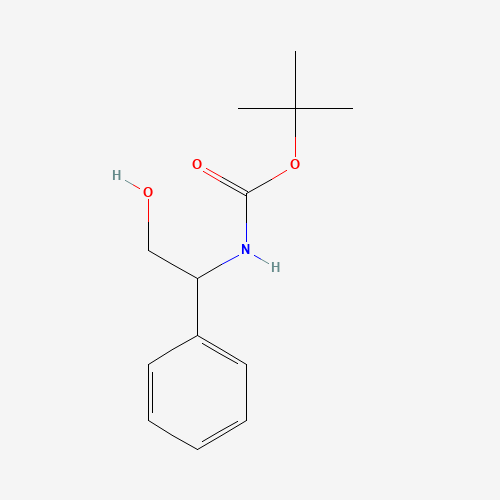 N-Boc-D/L-Phenylglycinol (CAS: 67341-01-9) - Chemical Structure and Molecular Formula 