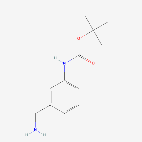 3-(Aminomethyl)-1-N-boc-aniline (CAS: 205318-52-1) - Chemical Structure and Molecular Formula 