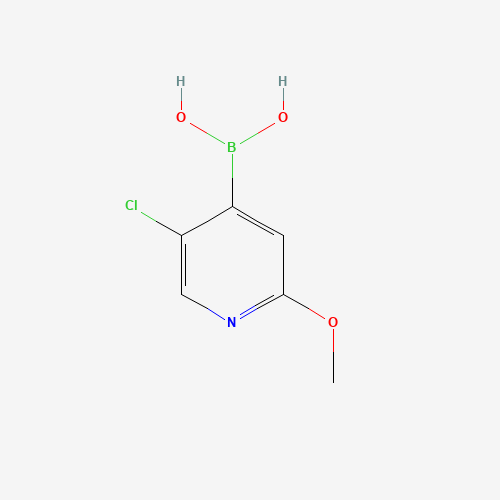 5-Chloro-2-methoxy-pyridine-4-boronic acid (CAS: 475275-69-5) - Chemical Structure and Molecular Formula 