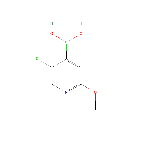 5-Chloro-2-methoxy-pyridine-4-boronic acid (CAS: 475275-69-5) - Chemical Structure and Molecular Formula 